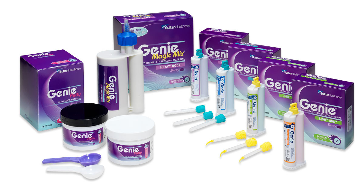 Genie VPS Impression Material - Putty, Rapid Set, Berry Flavor, Purple, 2 -  300